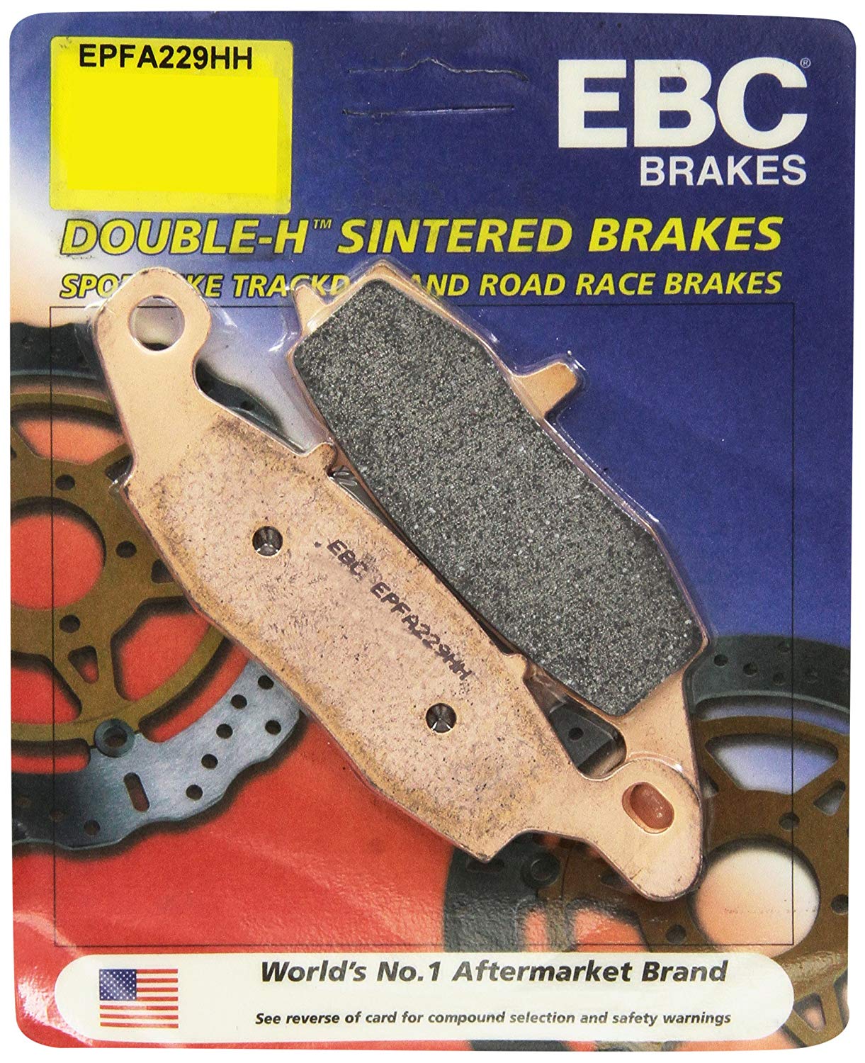 EBC Brakes EPFA Sintered Fast Street and Trackday Pads Front - EPFA229HH EBC Brakes EPFA Sintered Fast Street and Trackday Pads Front - EPFA229HH